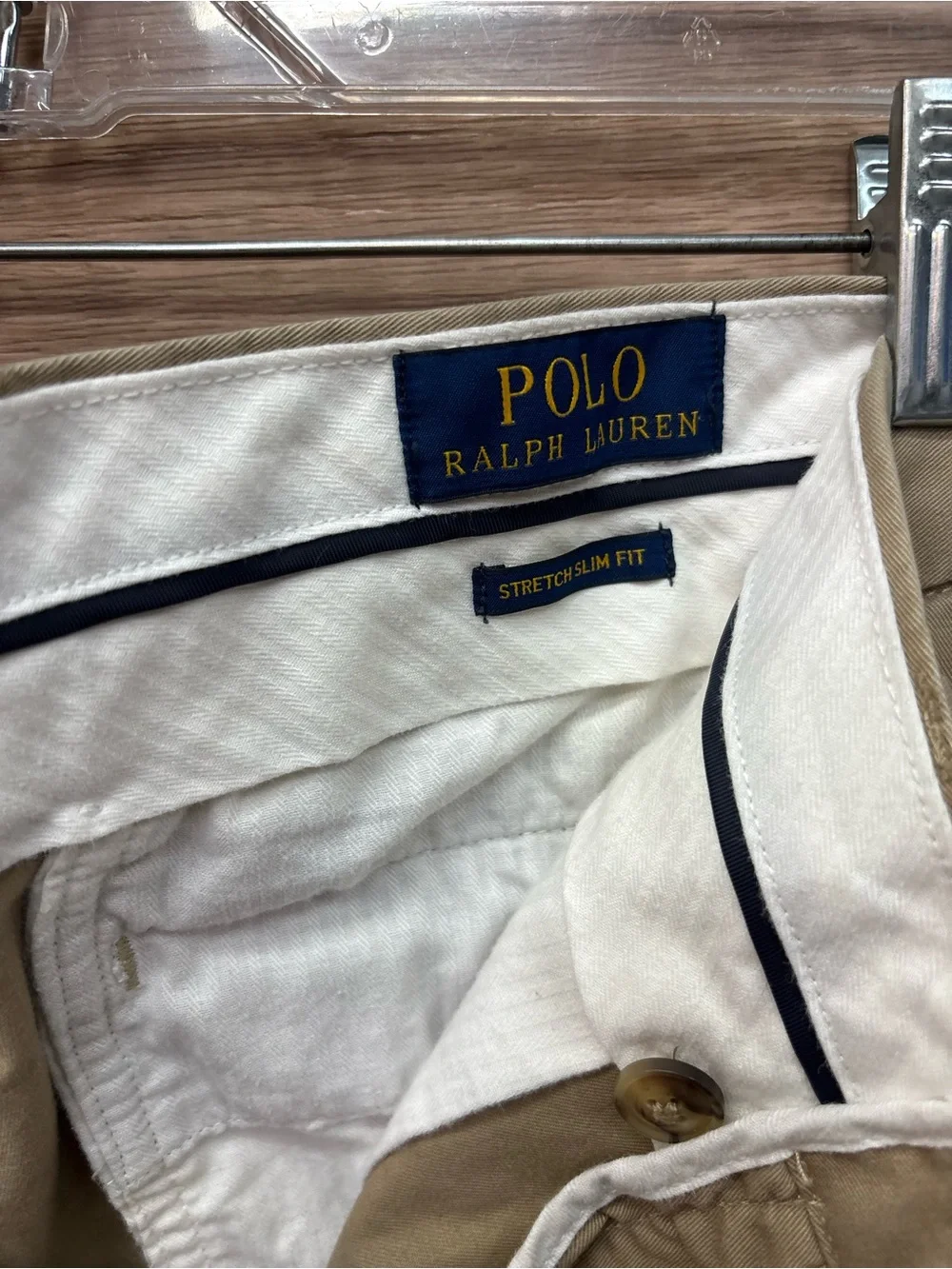Polo by Ralph Lauren Beige Stretch Slim Fit Pants 32/34